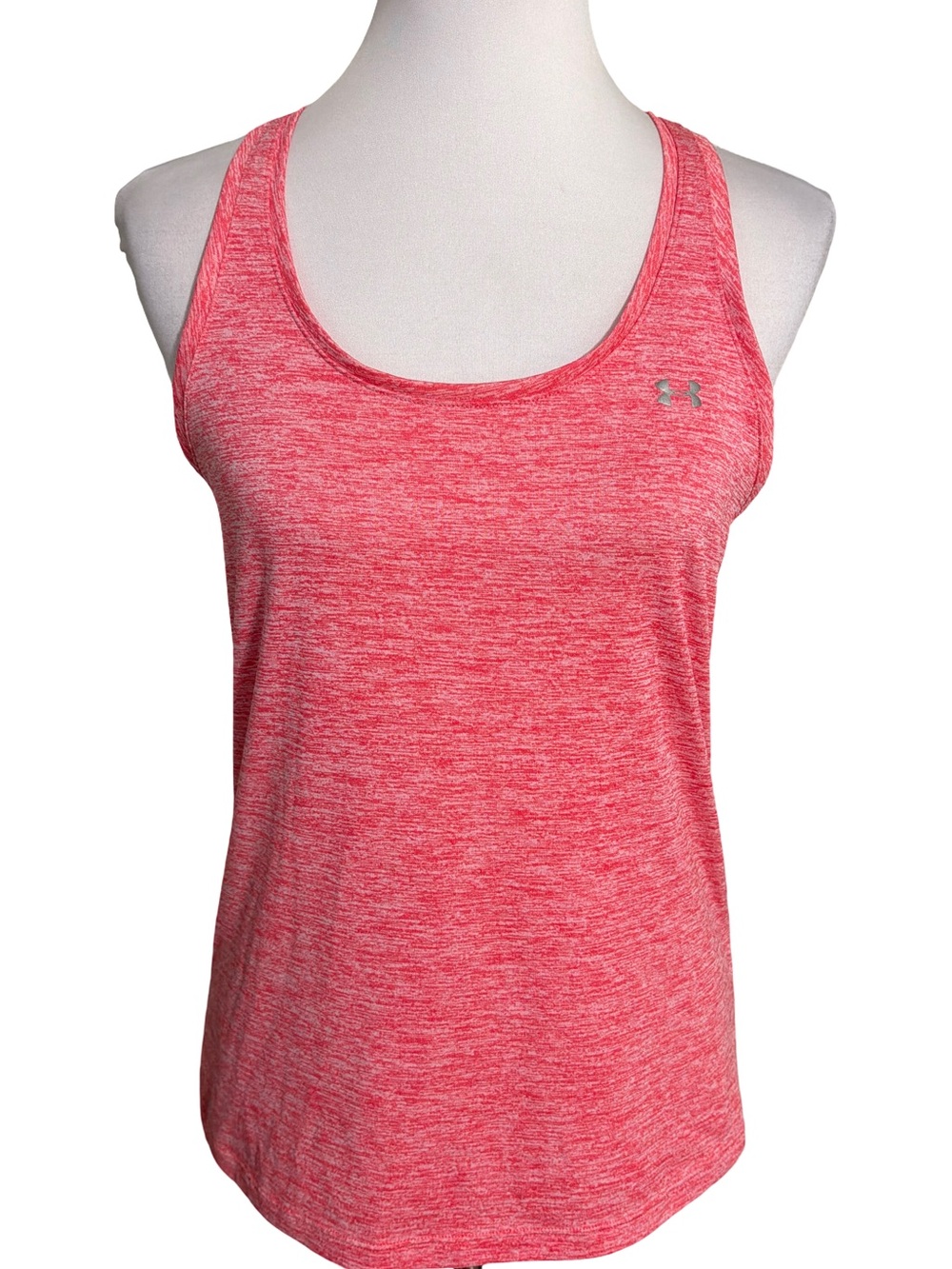Under Armour Women's Racerback Tank Heather Coral